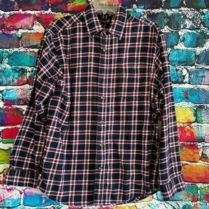North Axis Flannel Long Sleeve Button Down Shirt Size Large